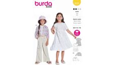Střih Burda 9225 - Šaty s volánky pro dívky, krátké sako, bolerko
