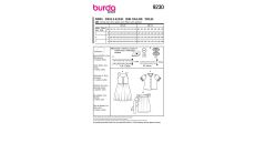 Střih Burda 9230 - Krojové šaty pro dívky, folklórní halenka, zástěrka