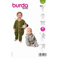 Střih Burda 9235 - Overal, kombinéza pro miminka