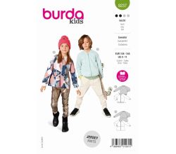 Střih Burda 9237 - Mikina pro dívky a chlapce