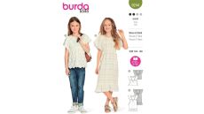 Střih Burda 9244 - Volné empírové šaty, halenka pro dívky