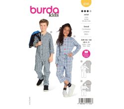 Střih Burda 9245 - Overal pro dívky a chlapce