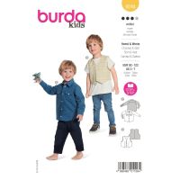 Střih Burda 9248 - Košile a vesta pro chlapce