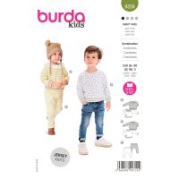 Střih Burda 9259 - Dětská mikina a tepláky