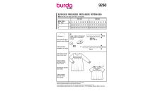 Střih Burda 9260 - Dívčí nabírané šaty a halenka