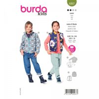 Střih Burda 9267 - Dětský střih vesty a bundy