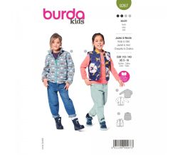 Střih Burda 9267 - Dětský střih vesty a bundy