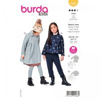 Střih Burda 9268 - Dívčí kabátek ve dvojím provedení