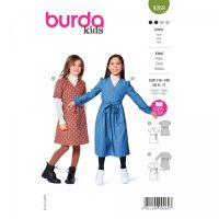 Střih Burda 9269 - Dívčí zavinovací šatičky ve dvojím provedení