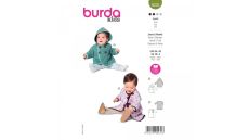 Střih Burda 9270 - Kabátek s kapucí a župánek pro miminko dvojím provedení