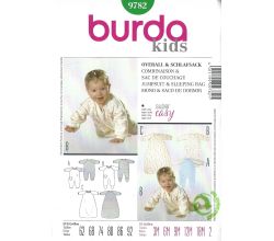 Střih Burda 9782 - Bodýčko a spací pytel