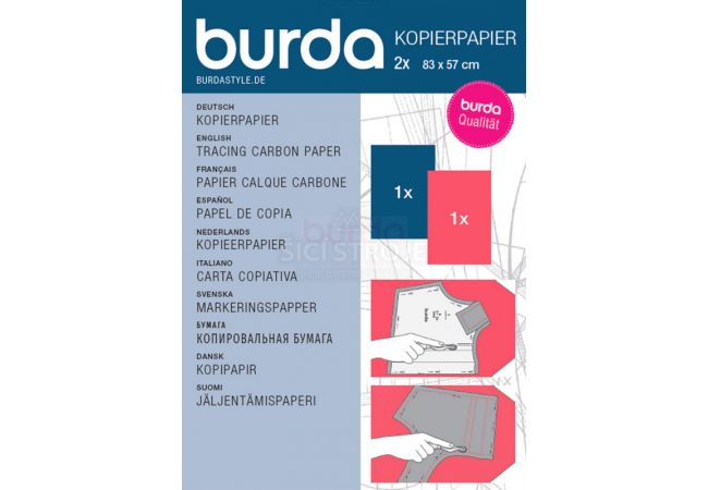 Kopírovací papír (modrý, červený) Burda