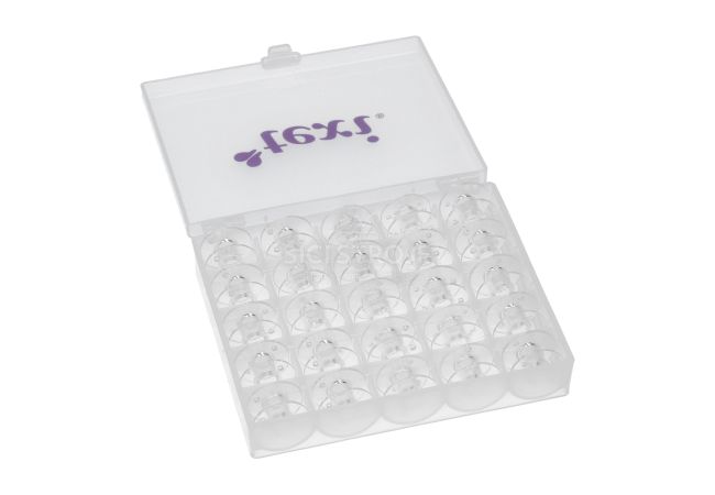 Sada 25 plastových cívek v krabičce pro Pfaff Smarter, Hobby