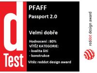 Pfaff Passport 2.0 – šicí stroj v D-testu - nejlepší v kategorii „kvalita šití“