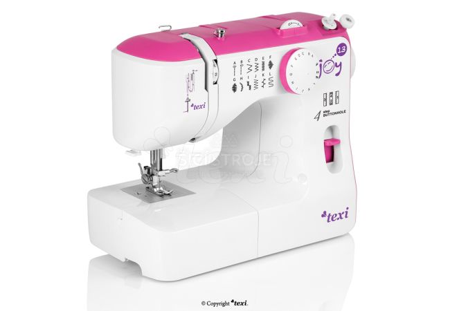 Šicí stroj TEXI JOY 1301 PINK - šicí stroj i pro děti