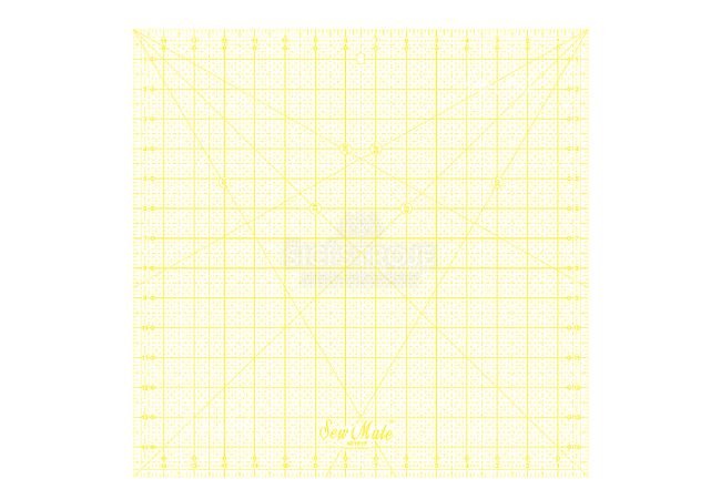 Rastrové pravítko 15"x15" E1515-YW žluté