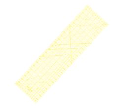 Rastrové pravítko 6.5"x24" E6524-YW žluté