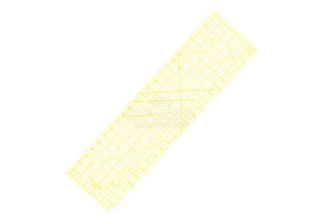 Rastrové pravítko 6.5"x24" E6524-YW žluté