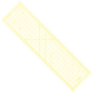 Rastrové pravítko na patchwork 16x60cm M1660-YW žluté