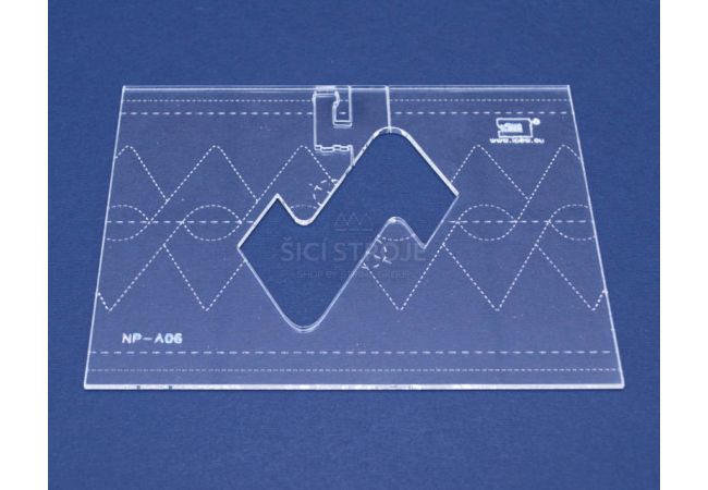 Quiltovací pravítko bordura uzly NP-A06