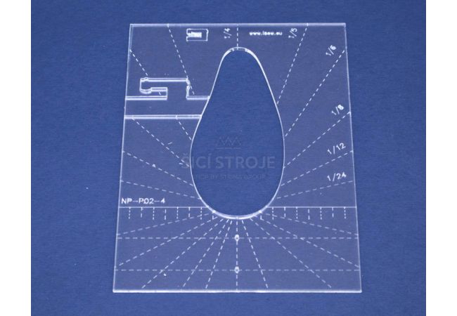 Quiltovací pravítko pero 4" NP-P02-4