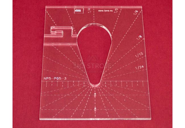 Quiltovací pravítko kapka 3" NP5-P05-3 (5 mm)