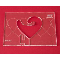 Quiltovací pravítko bordura srdce NP5-S2 (5 mm)