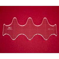 Quiltovací pravítko vlny NP5-V3 (5 mm)