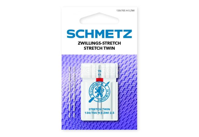 Dvojjehla na pleteninu 130/705 H-S ZWI SMS 2,5 75 STRETCH TWIN