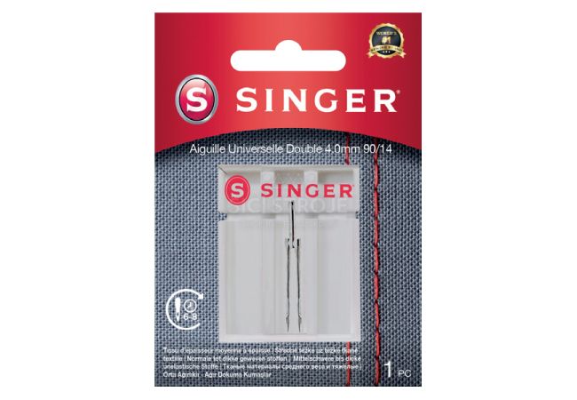 Dvojjehla univerzální Singer 4 mm 1x90