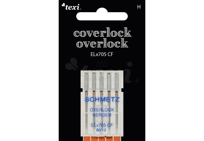 Jehly pro overlocky/coverlocky TEXI OVERLOCK/COVERLOCK ELX705 CF 5x80