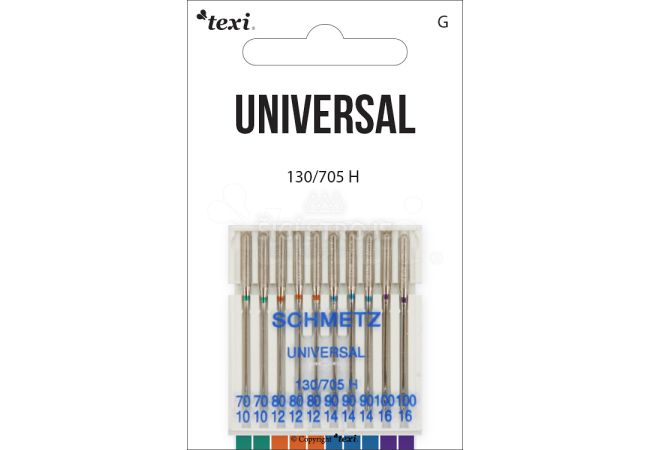 Univerzální jehly TEXI UNIVERSAL 130/705 H 10x70-100