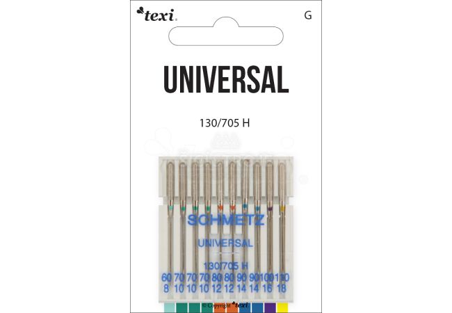 Univerzální jehly TEXI UNIVERSAL 130/705 H 10x60-110