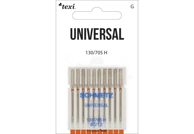 Univerzální jehly TEXI UNIVERSAL 130/705 H 10x80