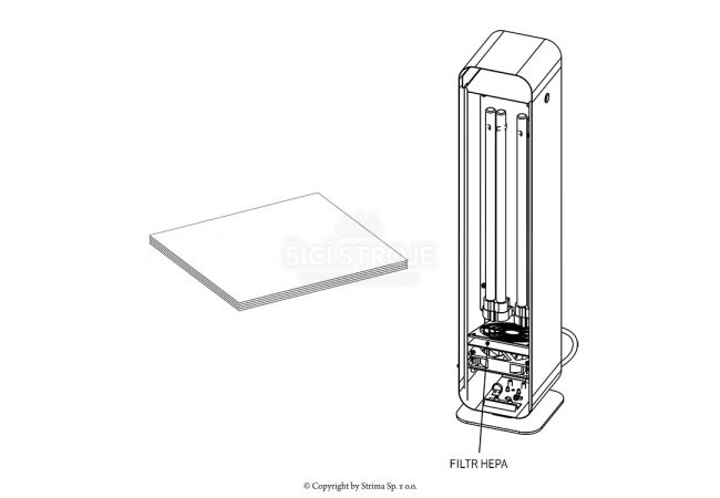 Filtry HEPA 10 do dezinfekčních lamp UV-C STERILON FLOW