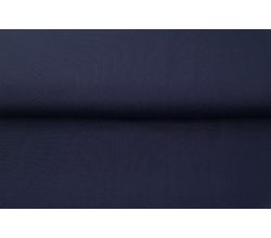 Jednobarevný bavlněný úplet s elastanem - midnight blue