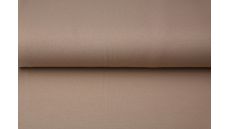 Jednobarevný bavlněný úplet s elastanem - cappuccino