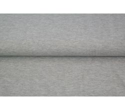 Úplet French Terry počesaný - světle šedá melanž