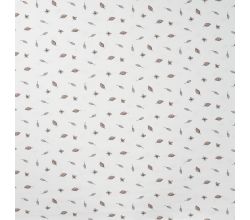 Cotton/EA Jersey Print, Leaves, Off White