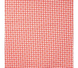 Cotton/EA Jersey Print, Geo Dots, Coral