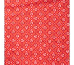 Cotton/EA Jersey Print, Geo Circles, Coral