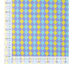 Cotton/EA Jersey Print, Argyle, Ochre