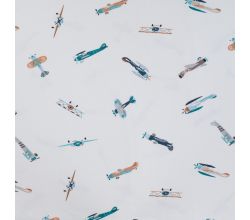 Cotton/EA Jersey Print, Vintage Airplanes, Off White
