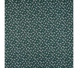 Cotton Poplin Print, Full Small Leaves, Green