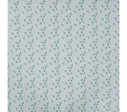 Cotton Poplin Print, Little Flowers, Baby Blue