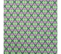 Cotton Poplin Print, Retro, Violet