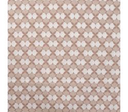 Cotton Poplin Print, Retro, Sand