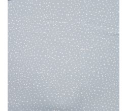 Cotton Poplin Print, Mini Dots, Dusty Blue