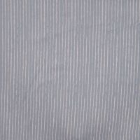 Cotton Poplin Print - Mini Stripes, Dusty Blue