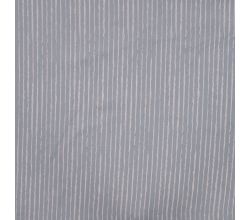Cotton Poplin Print, Mini Stripes, Dusty Blue